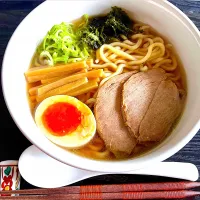 休日のお家ランチ🥢煮干し醤油ラーメン