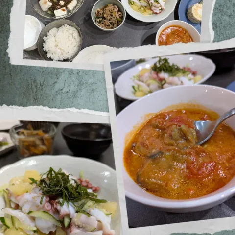 「カオソーイの素」を使ってみたSnapdishの料理・レシピ写真:娘ん家で夕飯〜🥢