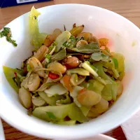 Green tomatoes tea leaves salads|Florrieさん