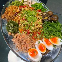 Big Plate of Spicy Som Tum w/ Various Kind of Meat 🌶🌶🌶🤤|An'leeさん