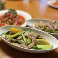 8/10の夕食　鶏と胡瓜の塩炒め|yoneさん