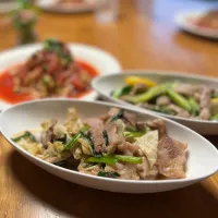 8/10の夕食　豚とキャベツの甘辛炒め|yoneさん