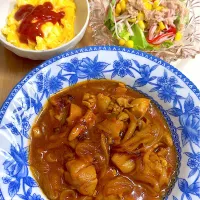 チキンのトマト煮込み献立|besさん