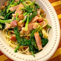 ほうれん草のベーコンのパスタ🥓|ジュンコ バイヤーさん