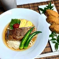 真鯛のソテー冷やし素麺| 瑞さん