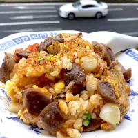 砂ずり炒飯