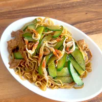 夏焼きそば　きゅうり🥒