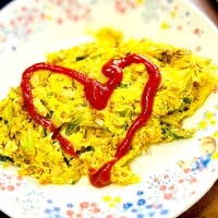 大豆のお肉と小松菜のオムレツ|ちな姉＠水ノ智南英さん