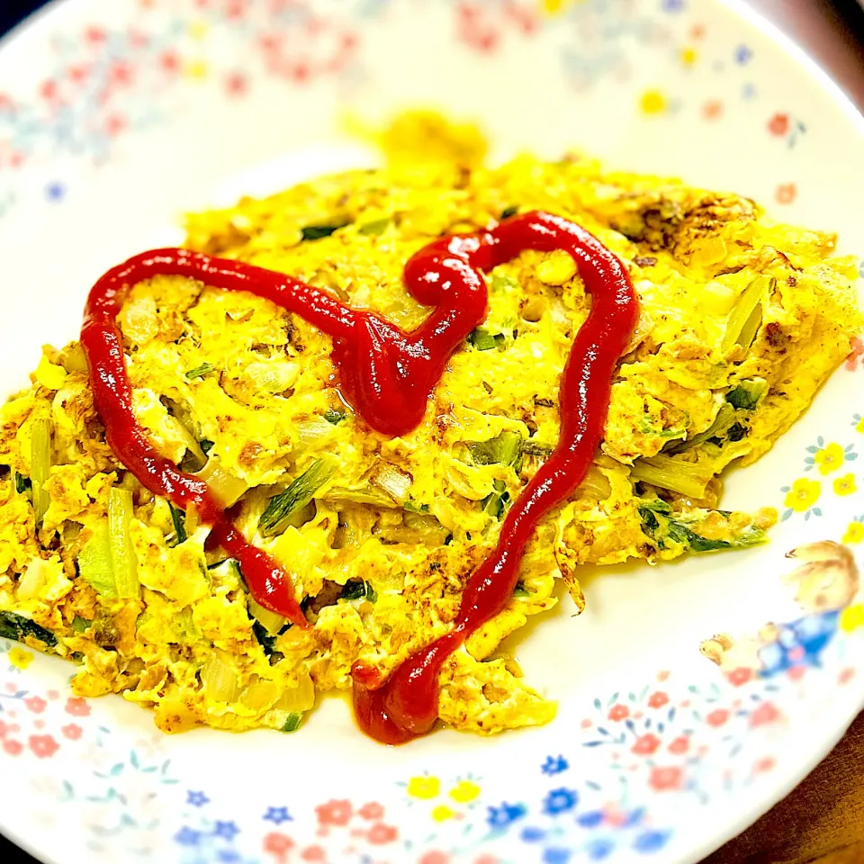 大豆のお肉と小松菜のオムレツ|ちな姉＠水ノ智南英さん