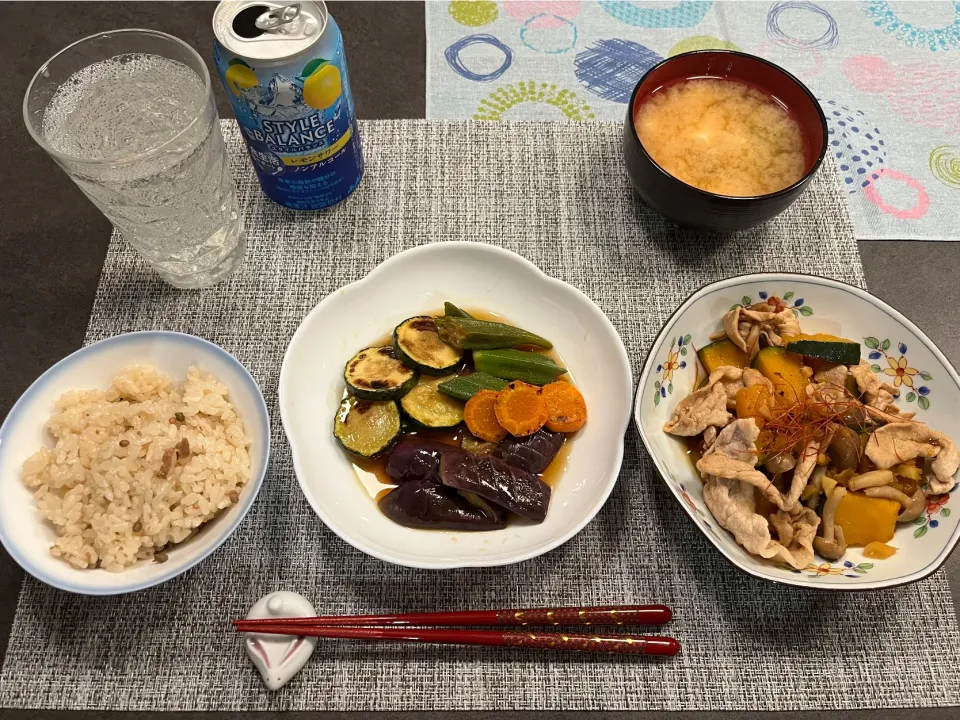 夕飯🎵夏野菜の焼き浸し|kiyominさん