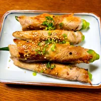オクラ肉巻きの照り焼き|Akira Sugiharaさん