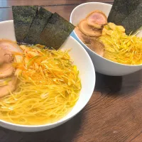 手作りチャーシューを頂いたので塩ラーメン