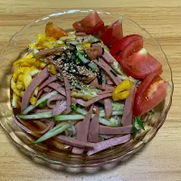 冷やし中華。|料理好きなじいさまさん