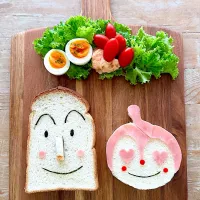 食パンマン&ドキンちゃんパン|ちえさん