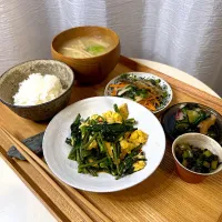 空芯菜炒め（卵入）定食|pontalさん