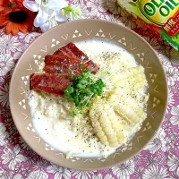 ホワイトコーンの冷やしラーメン🌽