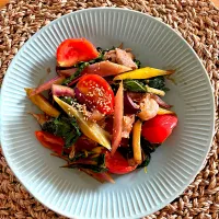 チャードと夏野菜の炒め物😋| kaokaoさん