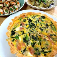 ほうれん草とベーコンのキッシュ♡|ゆきりん。さん