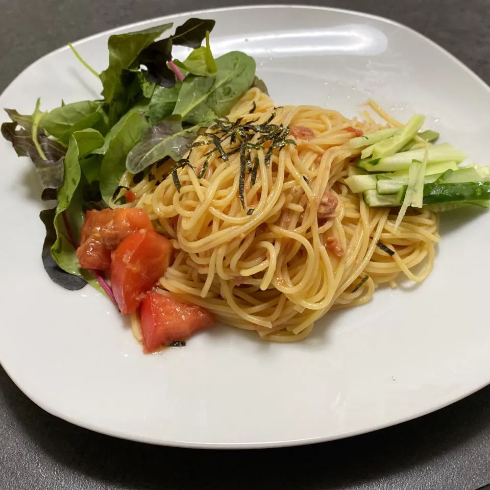 冷製ツナトマトカッペリーニ|ちぐけんさん