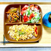 昼食 お肉炒めなど| ふわふわさん