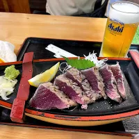 高知ひろめ市場のやいろ亭のカツオタタキ♡|まくのごはん日記さん