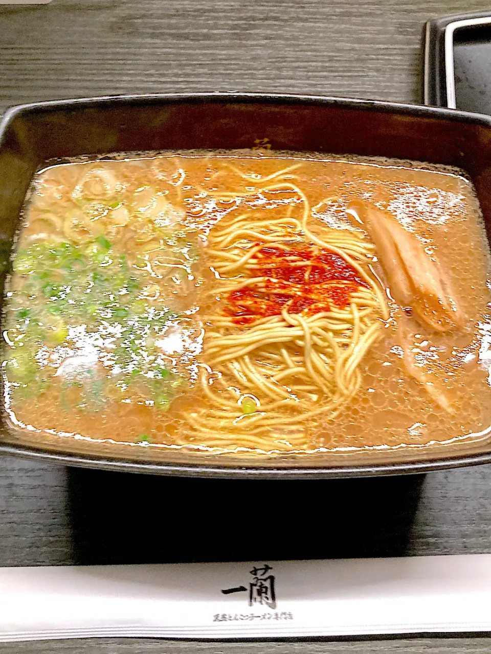 福岡　一蘭　釜だれとんこつラーメン|おしゃべり献立さん