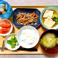 夕飯 木綿豆腐の煮物|ふわふわさん