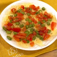 ライスペーパーで枝豆ピザ|acoさん