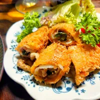 豚肉の大葉とチーズ揚げ|橘葵さん