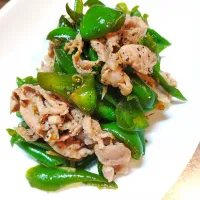 豚肉とピーマンの醤油漬けの炒め|はるみさん