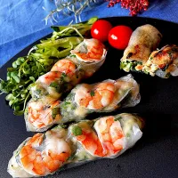 海老の生春巻き焼き