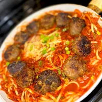Linguine with homemade turkey Meatballs| Tawanjaさん