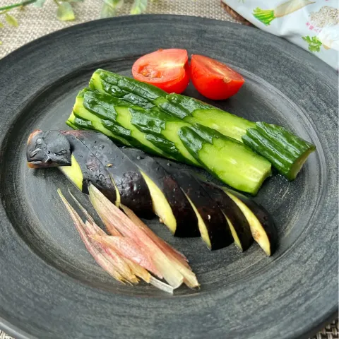 「プラス糀 発酵ぬかどこ」を使ってみたSnapdishの料理・レシピ写真:【ファスティング✤回復食✤2日目】またもや発酵ぬかどこのぬか漬け