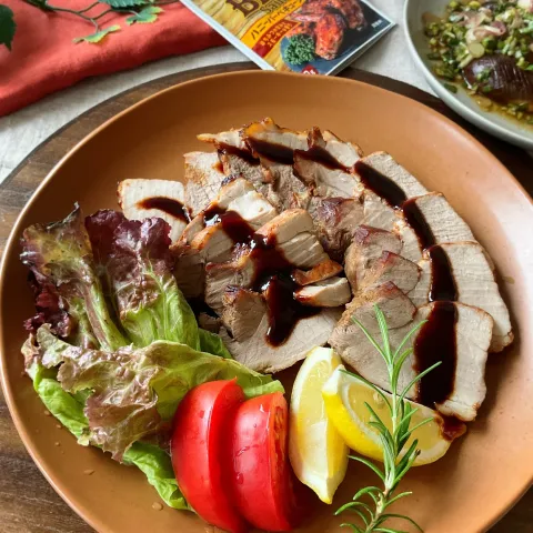 「ハニーBBQソース」を使ってみたSnapdishの料理・レシピ写真:ハニーバーベキューソースdeローストポーク