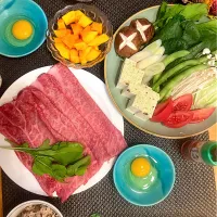 割下から準備してお店みたいに焼いていく　🐃山形牛のすき焼き