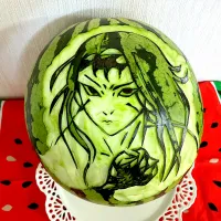 スイカちゃん🍉鬼滅の刃　鬼舞辻無惨|ゆりゆりさん