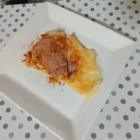 ライスペーパーでチーズフォカッチャ風(￣ー+￣)✨