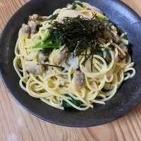 アサリとほうれん草のパスタ|よーこさん