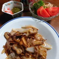 豚バラとしいたけのオイスター炒め|ぱやさん