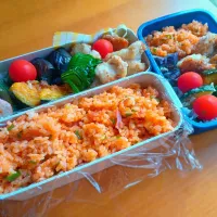 次男・私弁当|tamagomagomagoさん