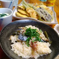 焼鯖の炊き込みご飯🐟️