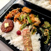島豆腐と豚肉のオイスターソース炒め弁当| 景子さん