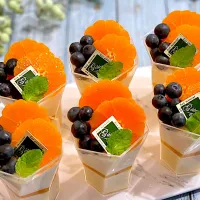 みかんプリン&みかんムースのヴェリーヌ🍊|AXさん