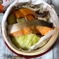 蒸籠でお昼ご飯✨