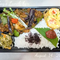 🔥🍆麻婆茄子ピーマン弁当🫑🔥|TakeBooさん