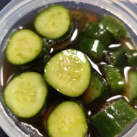 m.rafuさんの料理 きゅうり漬物(醤油、黒糖少し、カンタン酢)|m.rafuさん