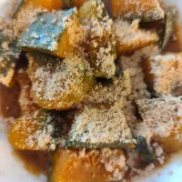 レンチンかぼちゃの甘みそきな粉和え|m.rafuさん