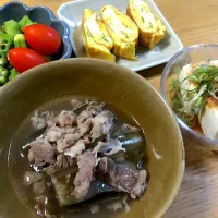 茄子と牛肉の煮物|さおりさん