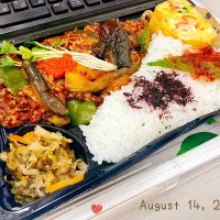 🔥 麻婆🍆茄子ピーマン弁当