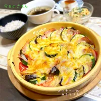 ズッキーニのみそマヨチーズ焼き|亜矢子さん